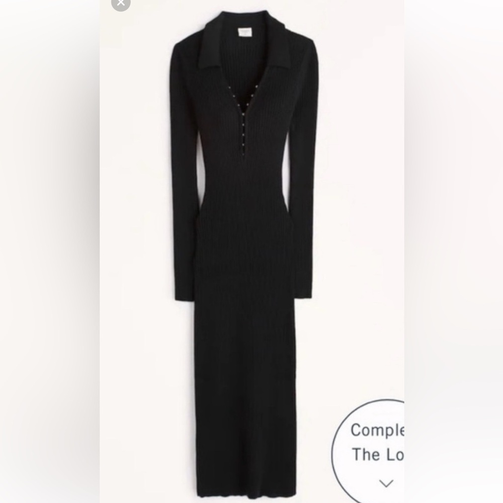 Abercrombie ribbed midi dress